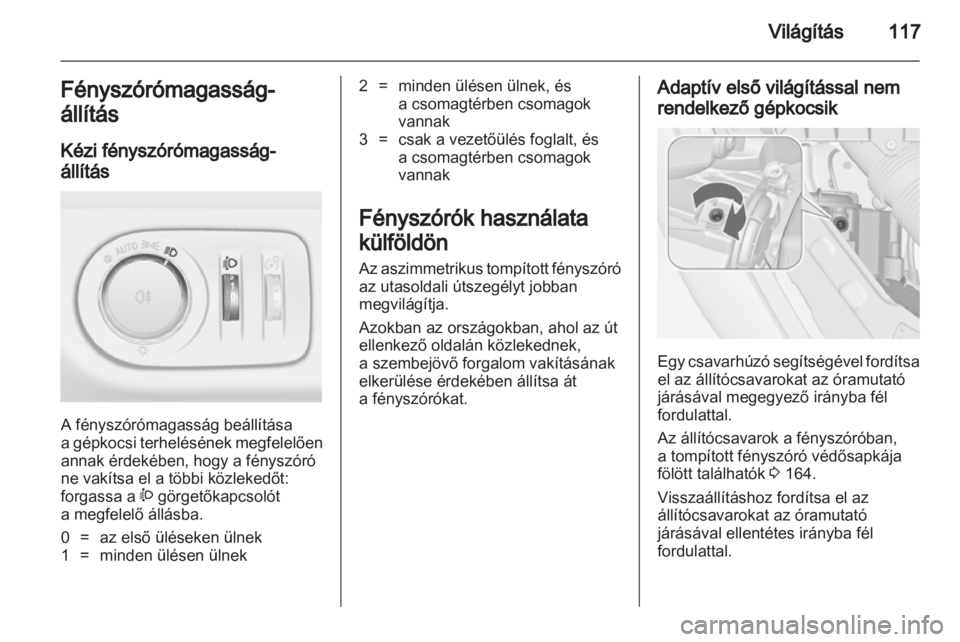 OPEL MERIVA 2011.5  Kezelési útmutató (in Hungarian) 