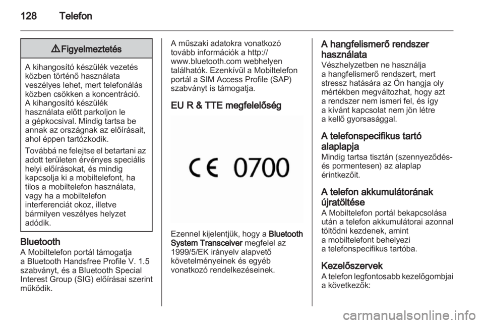 OPEL MERIVA 2012 Infotainment kézikönyv (in Hungarian) OPEL MERIVA 2012 Infotainment kézikönyv (in Hungarian)