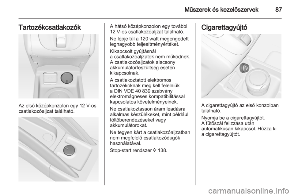 OPEL MERIVA 2012.5  Kezelési útmutató (in Hungarian) 