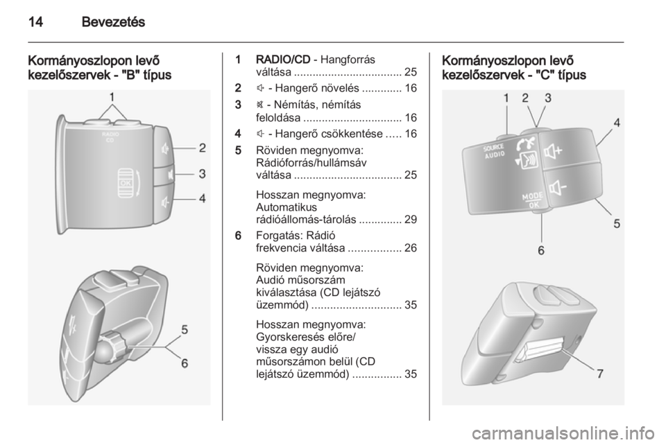 OPEL MOVANO_B 2013.5  Infotainment kézikönyv (in Hungarian) 