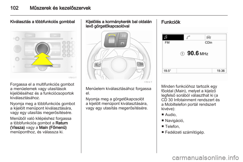 OPEL ZAFIRA 2011  Kezelési útmutató (in Hungarian) 