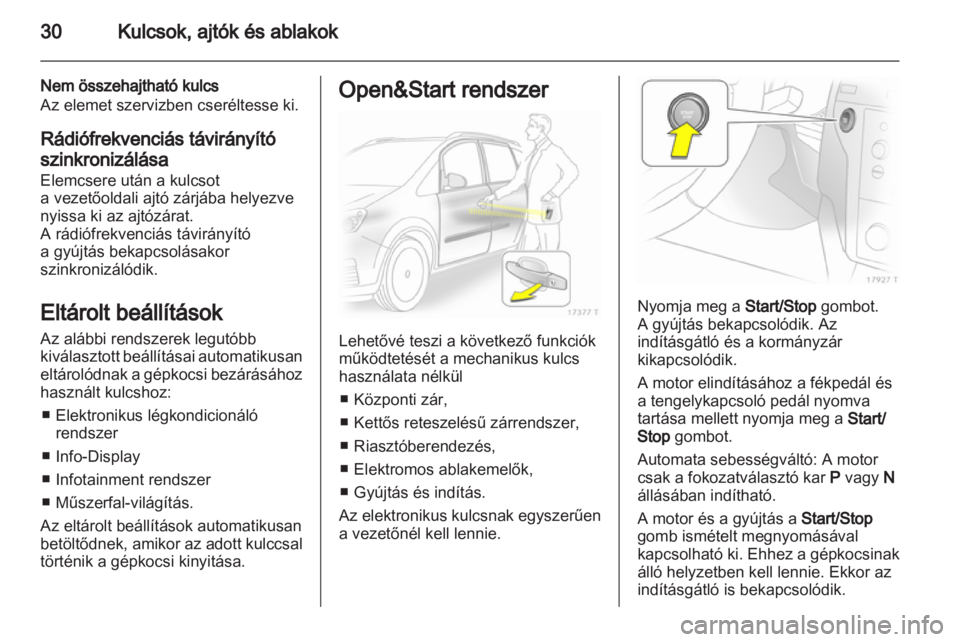 OPEL ZAFIRA 2011.5  Kezelési útmutató (in Hungarian) 