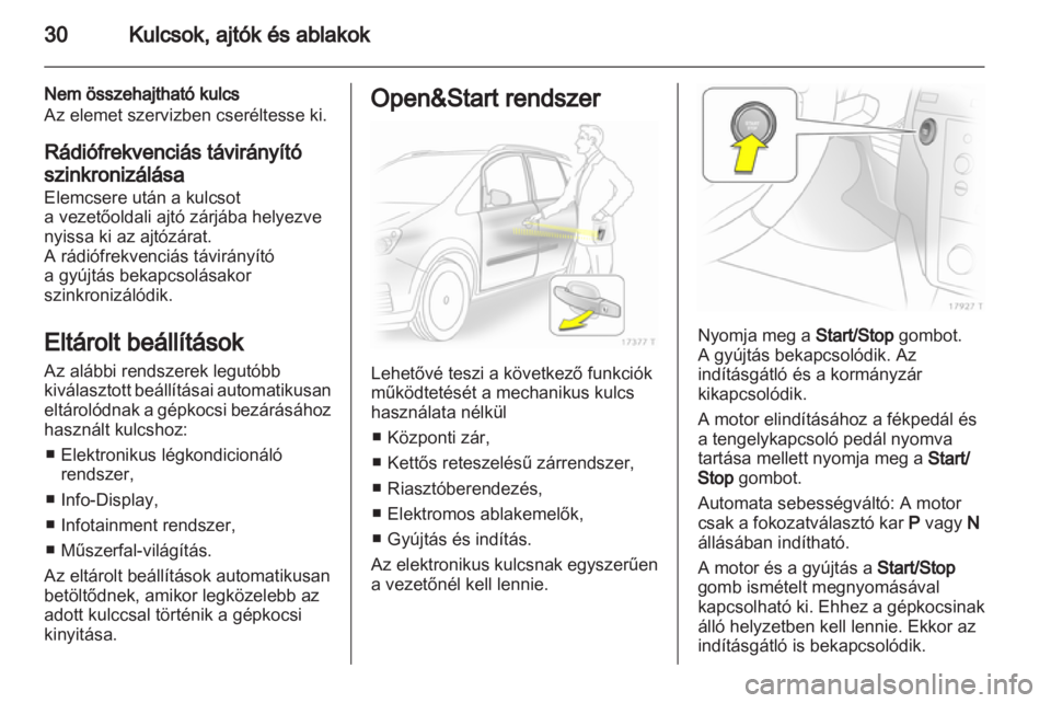 OPEL ZAFIRA 2012  Kezelési útmutató (in Hungarian) 