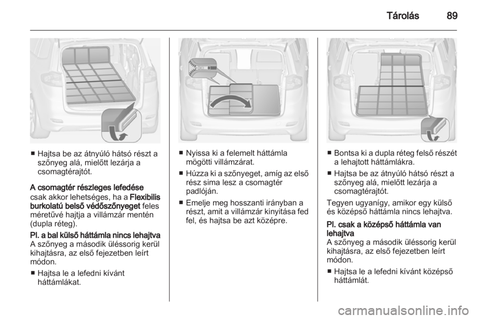 OPEL ZAFIRA TOURER 2013.5  Kezelési útmutató (in Hungarian) 