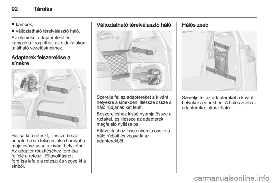 OPEL ZAFIRA TOURER 2013.5  Kezelési útmutató (in Hungarian) 