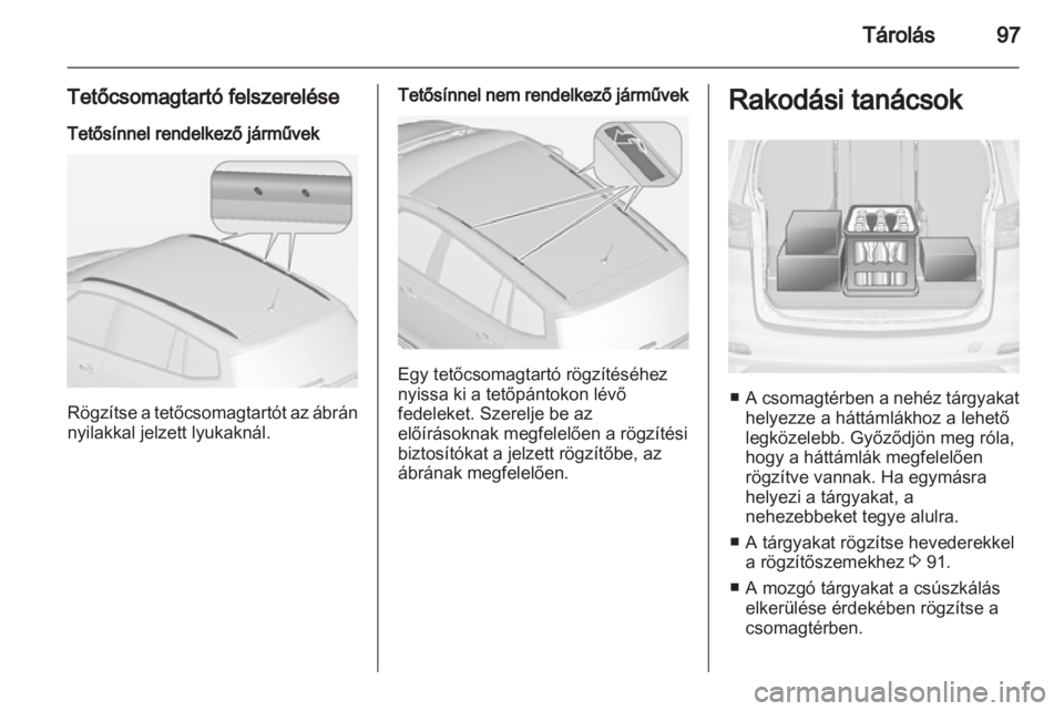 OPEL ZAFIRA TOURER 2013.5  Kezelési útmutató (in Hungarian) 