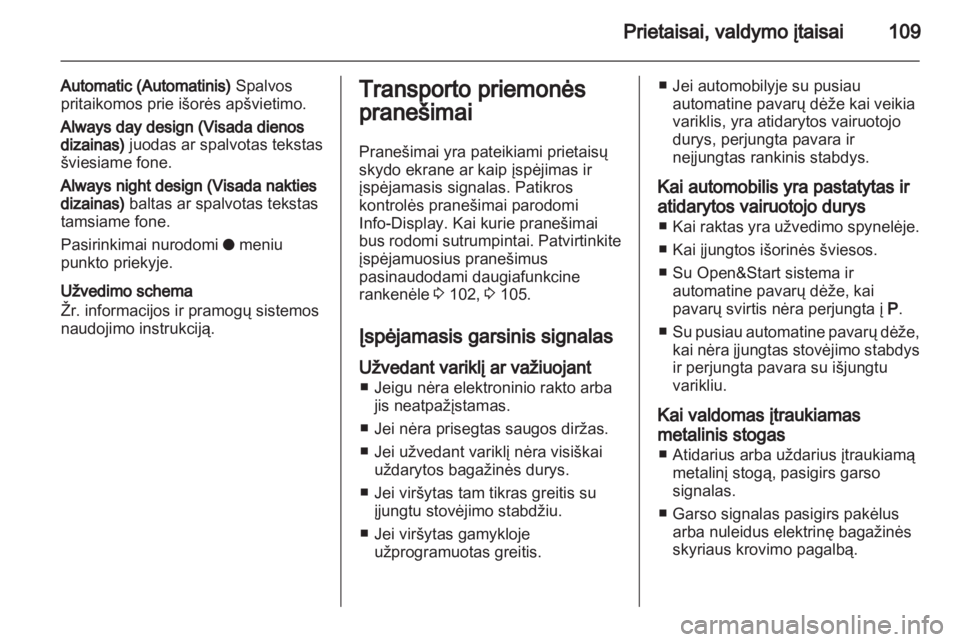 OPEL ASTRA H 2010.5  Savininko vadovas (in Lithuanian)  OPEL ASTRA H 2010.5  Savininko vadovas (in Lithuanian)