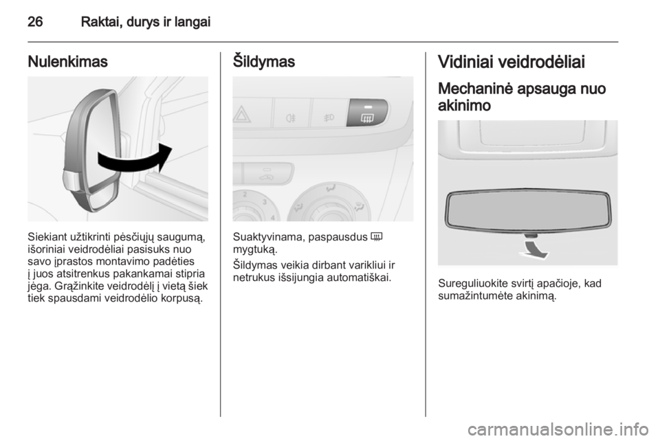 OPEL COMBO D 2012 Savininko vadovas (in Lithuanian) OPEL COMBO D 2012 Savininko vadovas (in Lithuanian)