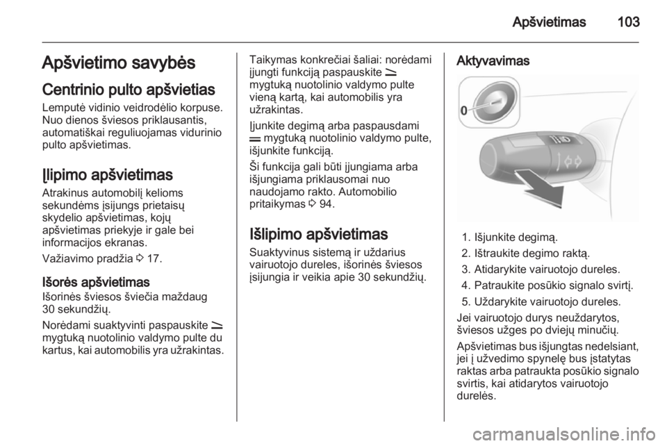 OPEL CORSA 2013  Savininko vadovas (in Lithuanian) 