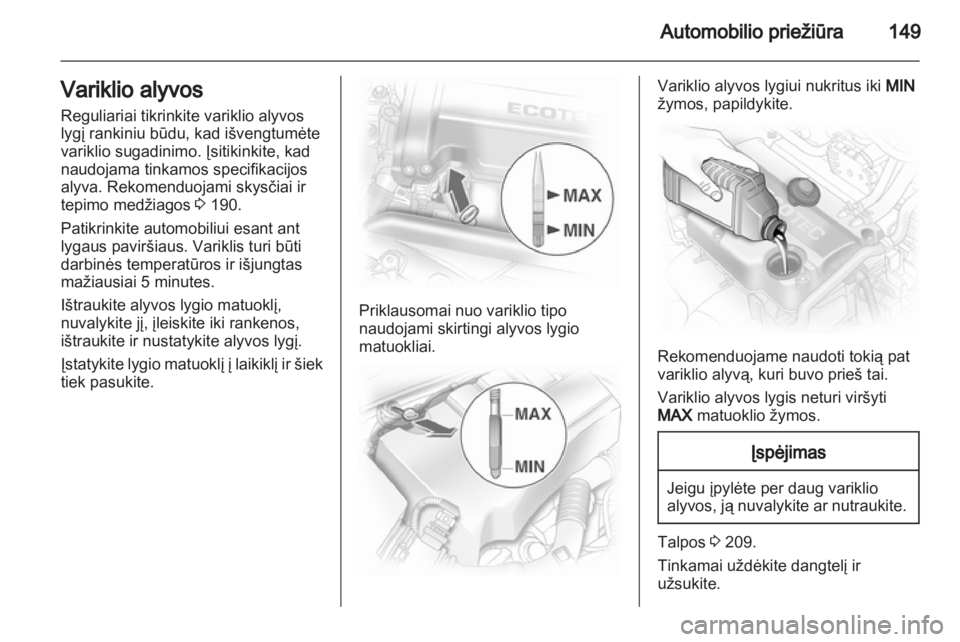 OPEL CORSA 2013 Savininko vadovas (in Lithuanian) OPEL CORSA 2013 Savininko vadovas (in Lithuanian)