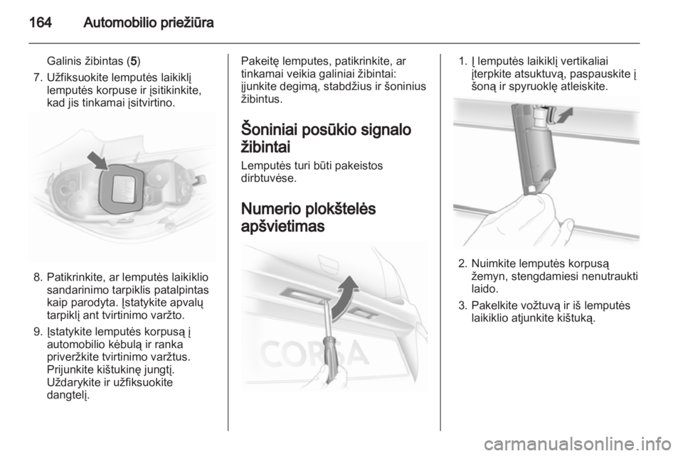 OPEL CORSA 2013 Savininko vadovas (in Lithuanian) OPEL CORSA 2013 Savininko vadovas (in Lithuanian)