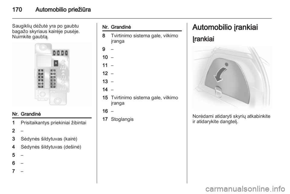 OPEL CORSA 2013 Savininko vadovas (in Lithuanian) OPEL CORSA 2013 Savininko vadovas (in Lithuanian)