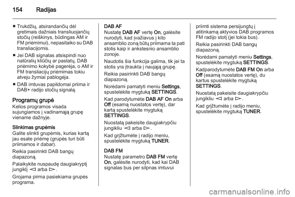 OPEL CORSA 2013.5  Informacijos ir pramogų sistemos vadovas (in Lithuanian) 