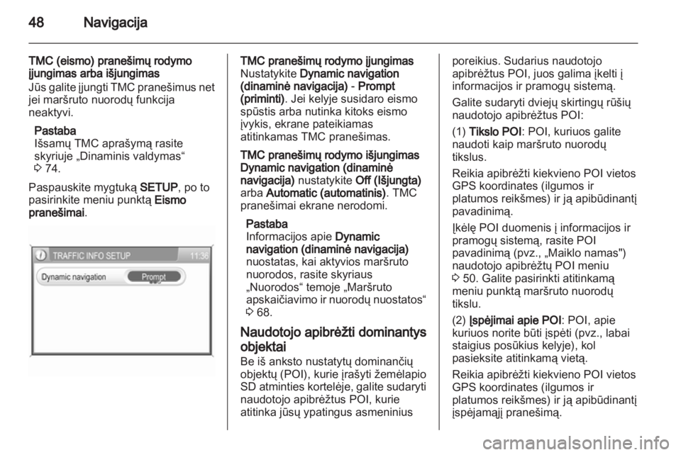 OPEL CORSA 2013.5  Informacijos ir pramogų sistemos vadovas (in Lithuanian) 