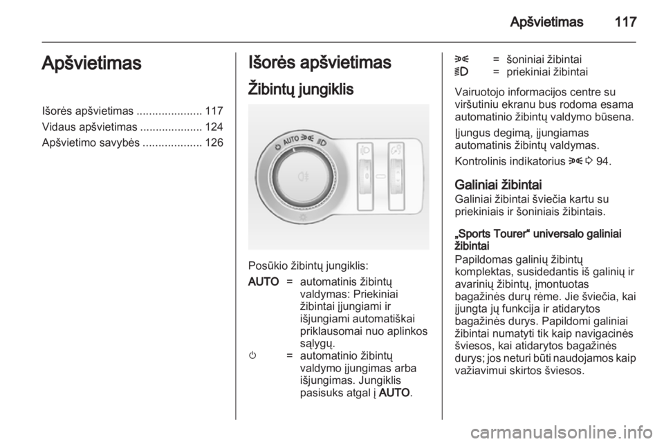 OPEL INSIGNIA 2011.5  Savininko vadovas (in Lithuanian) 