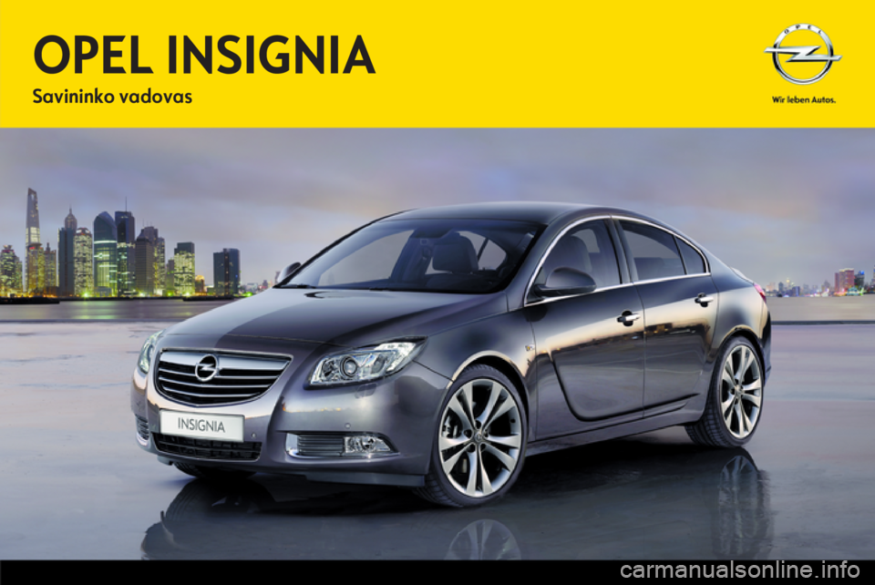 OPEL INSIGNIA 2012.5  Savininko vadovas (in Lithuanian) 