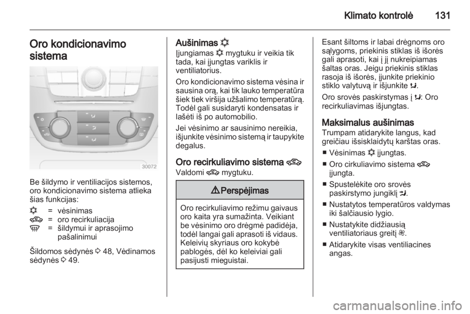 OPEL INSIGNIA 2012.5  Savininko vadovas (in Lithuanian) 