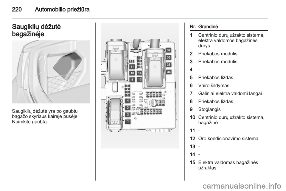 OPEL INSIGNIA 2012.5  Savininko vadovas (in Lithuanian) 