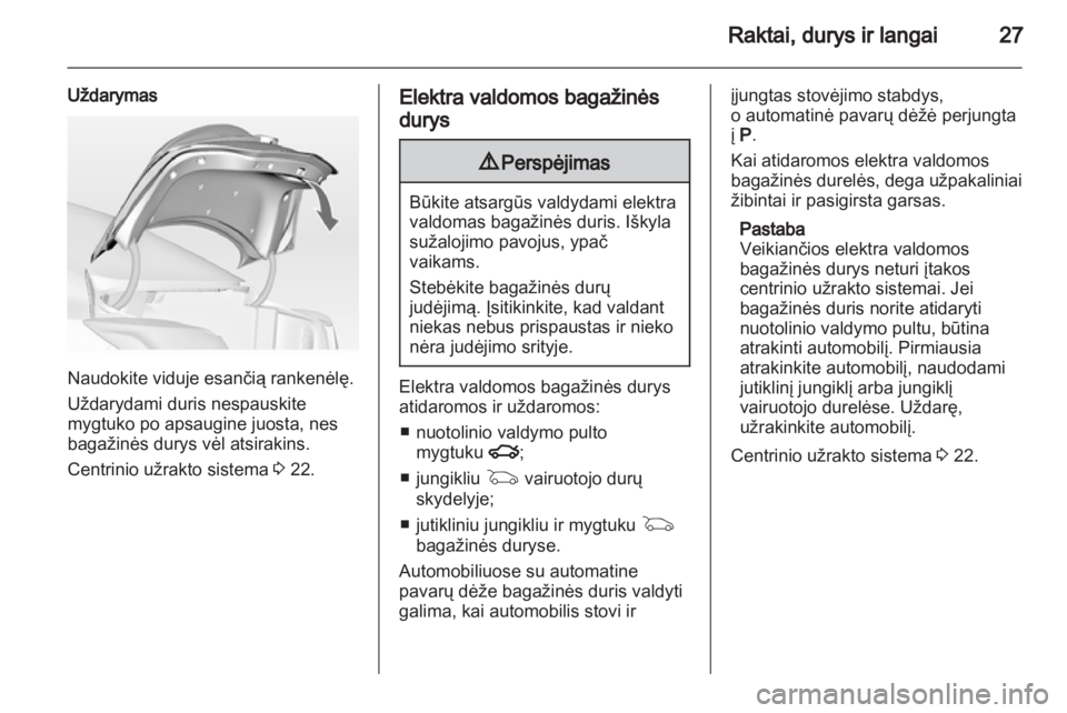 OPEL INSIGNIA 2012.5  Savininko vadovas (in Lithuanian) 