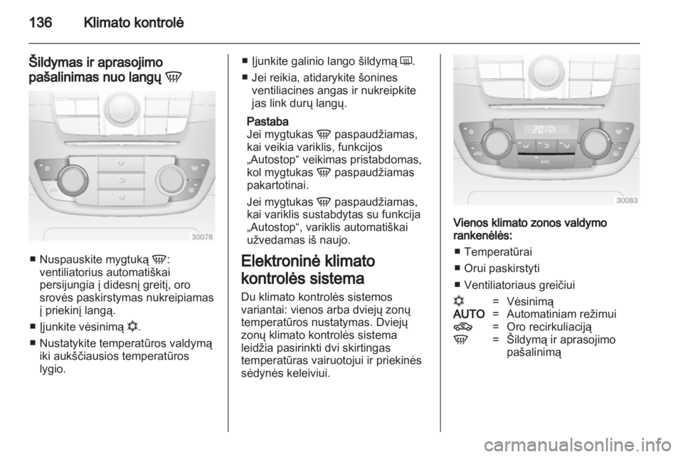 OPEL INSIGNIA 2013.5  Savininko vadovas (in Lithuanian) 