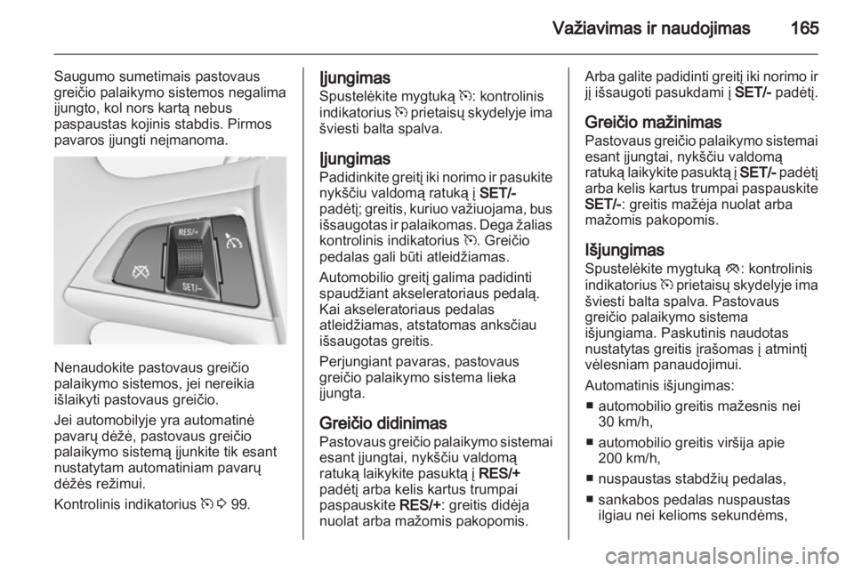 OPEL INSIGNIA 2013.5  Savininko vadovas (in Lithuanian) 