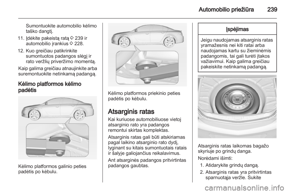 OPEL INSIGNIA 2013.5  Savininko vadovas (in Lithuanian) 
