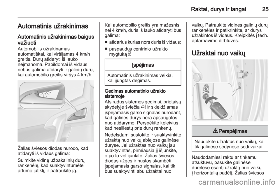 OPEL MERIVA 2011  Savininko vadovas (in Lithuanian) 