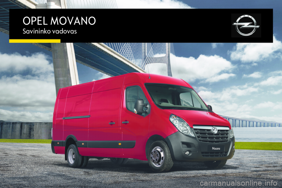 OPEL MOVANO_B 2016  Savininko vadovas (in Lithuanian) 