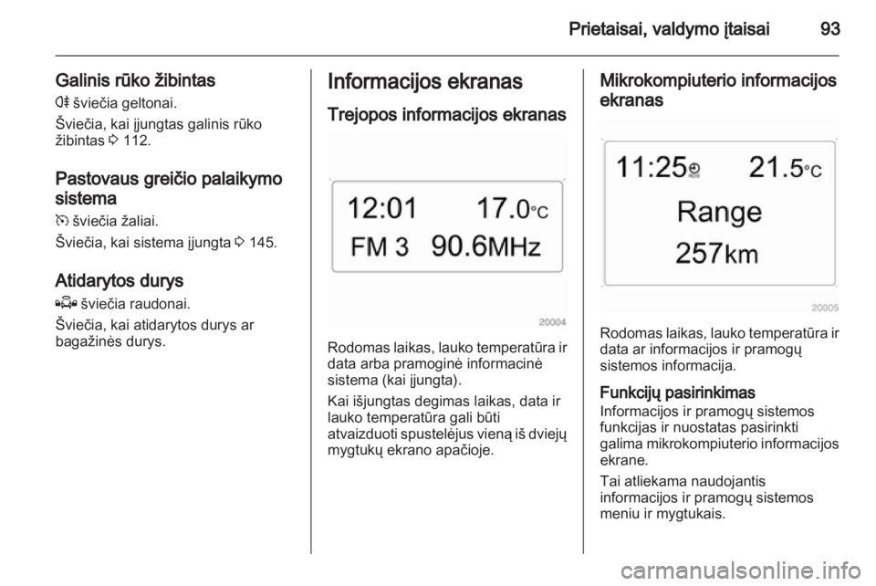 OPEL ZAFIRA 2010.5  Savininko vadovas (in Lithuanian) 