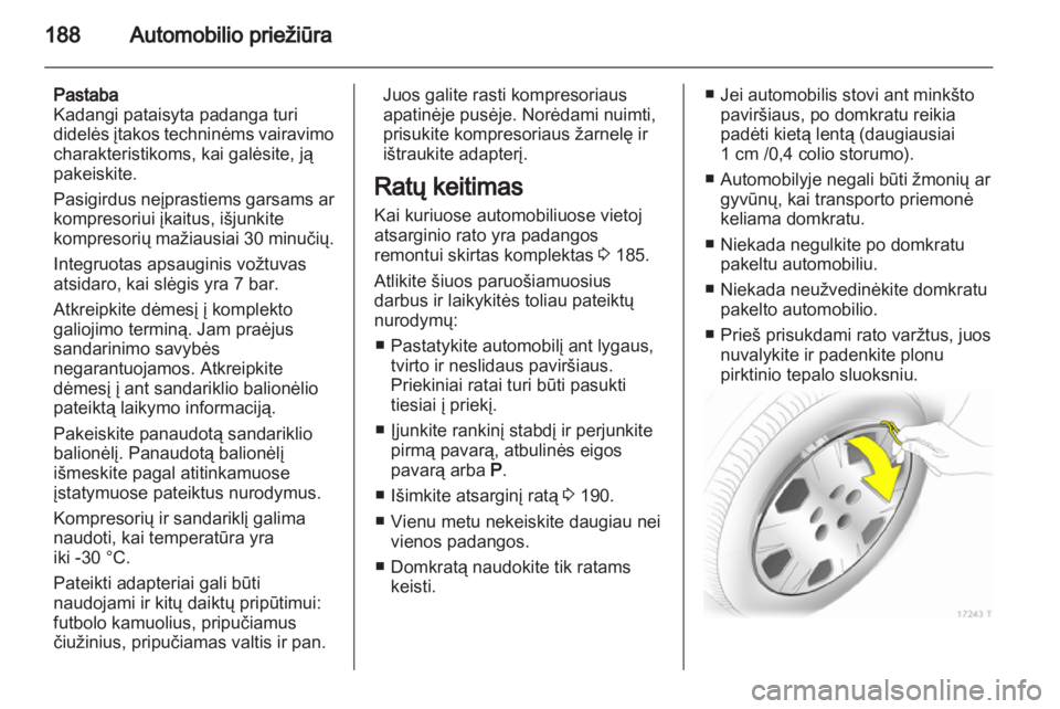 OPEL ZAFIRA 2011  Savininko vadovas (in Lithuanian) 