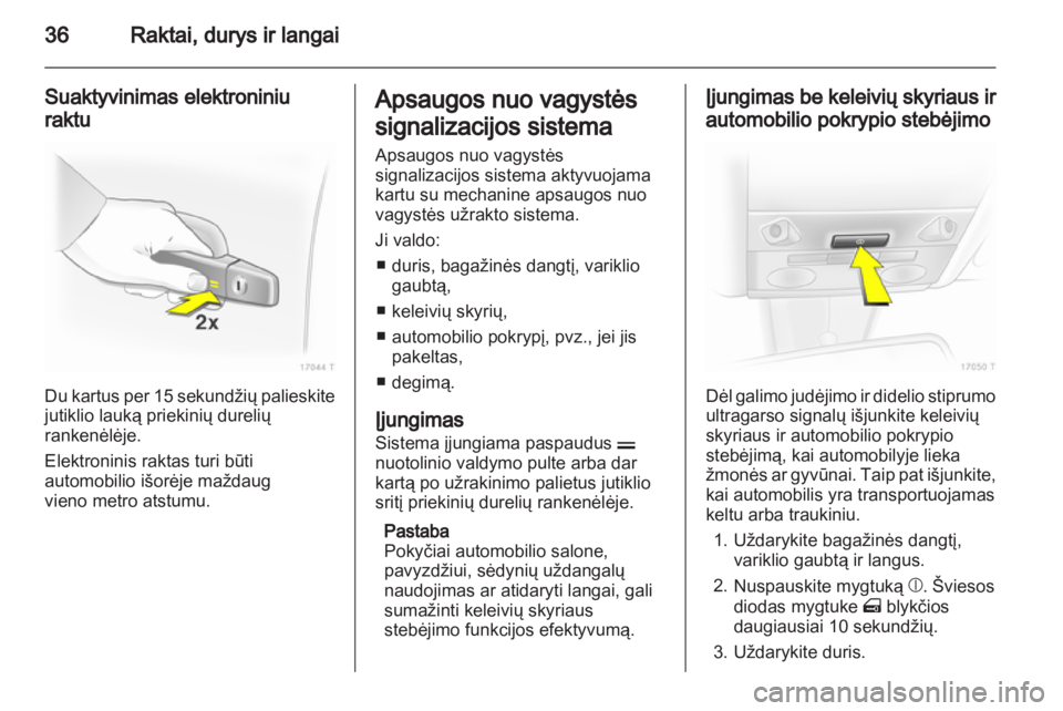 OPEL ZAFIRA 2011  Savininko vadovas (in Lithuanian) 