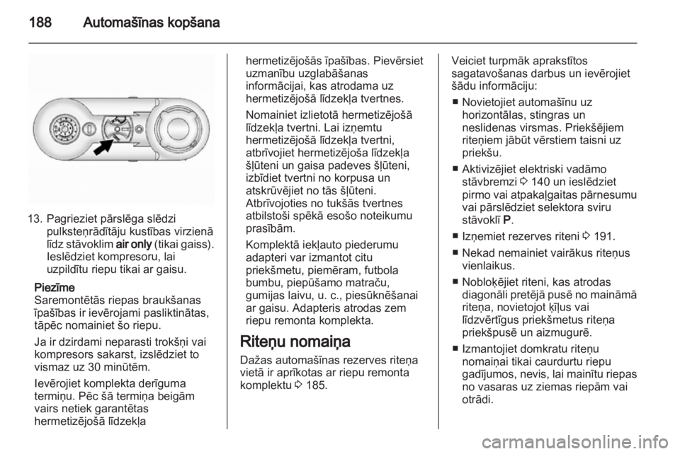 OPEL ANTARA 2012.5  Īpašnieka rokasgrāmata (in Latvian) 