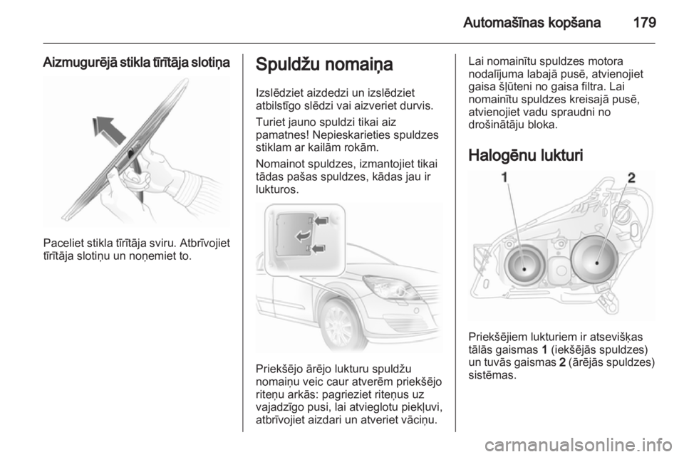 OPEL ASTRA H 2011.5  Īpašnieka rokasgrāmata (in Latvian) 