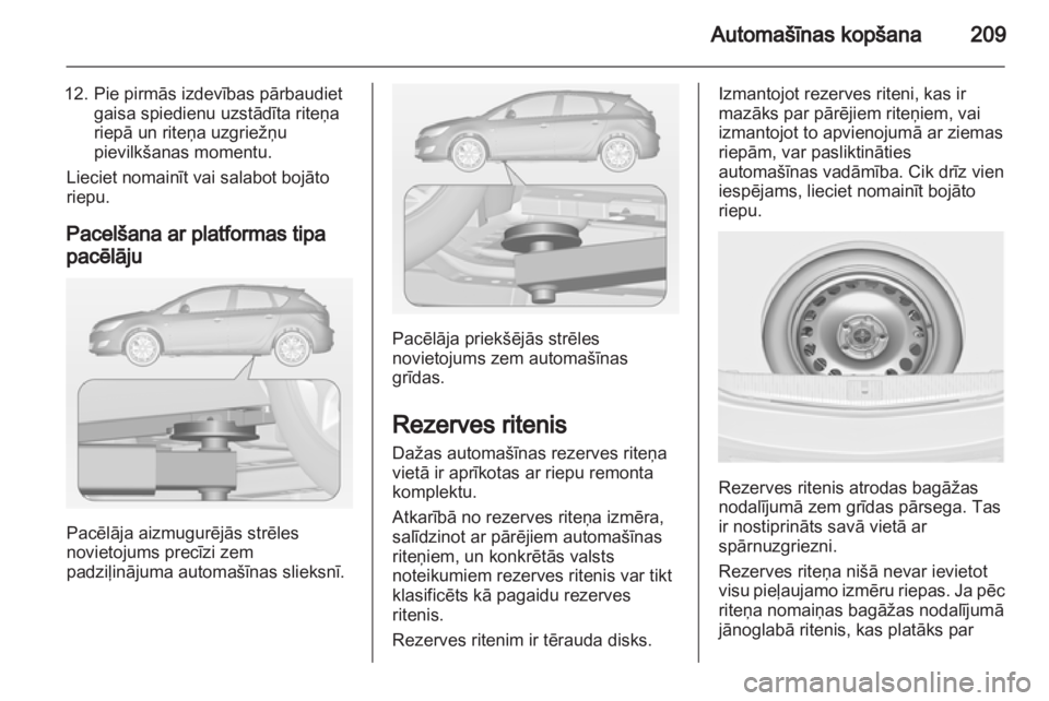 OPEL ASTRA J 2011  Īpašnieka rokasgrāmata (in Latvian) 