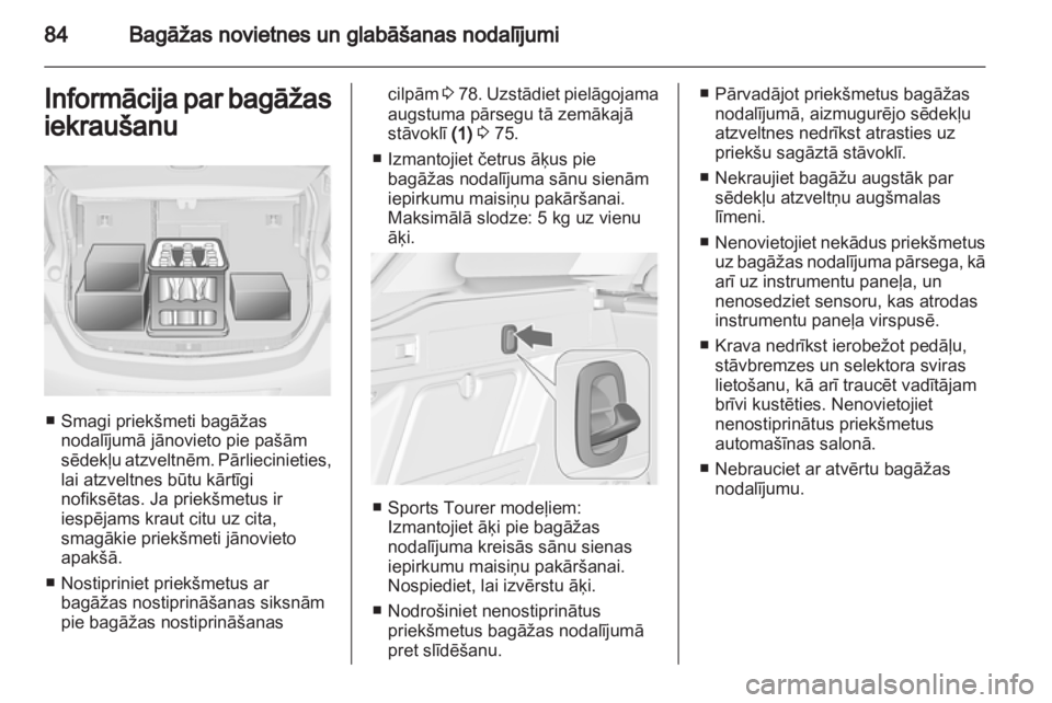 OPEL ASTRA J 2011  Īpašnieka rokasgrāmata (in Latvian) 