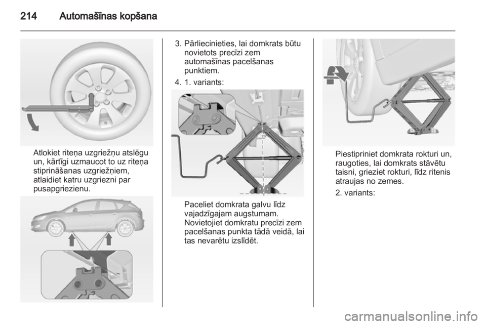 OPEL ASTRA J 2011.5  Īpašnieka rokasgrāmata (in Latvian) 