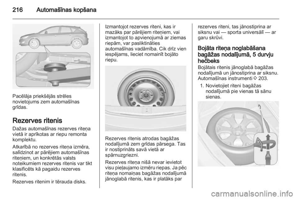 OPEL ASTRA J 2011.5  Īpašnieka rokasgrāmata (in Latvian) 