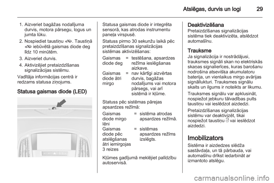 OPEL ASTRA J 2011.5  Īpašnieka rokasgrāmata (in Latvian) 