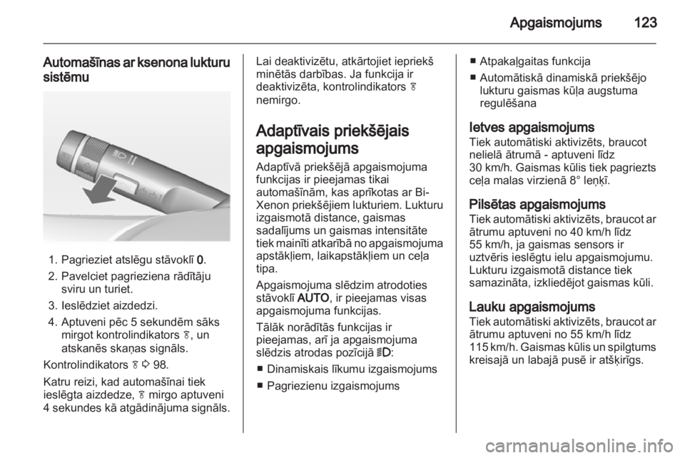 OPEL INSIGNIA 2012.5  Īpašnieka rokasgrāmata (in Latvian) 