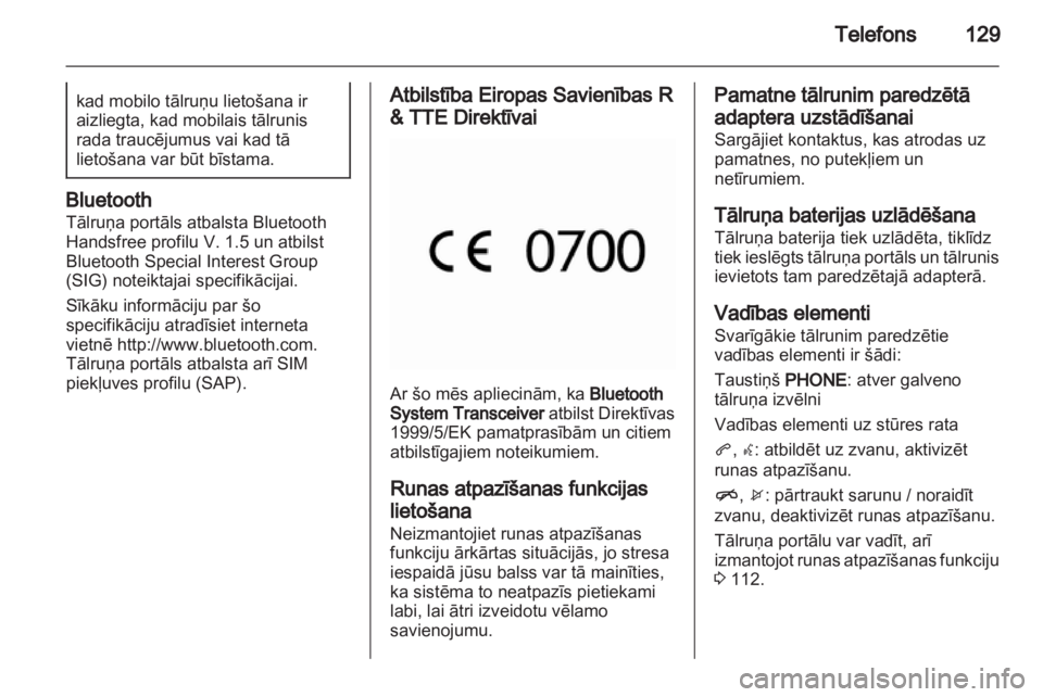 OPEL INSIGNIA 2013  Informācijas un izklaides sistēmas rokasgrāmata (in Latvian) 