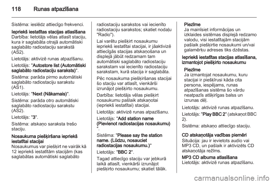 OPEL MERIVA 2012  Informācijas un izklaides sistēmas rokasgrāmata (in Latvian) 