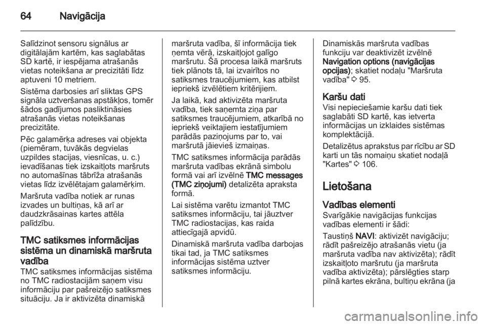 OPEL MERIVA 2012  Informācijas un izklaides sistēmas rokasgrāmata (in Latvian) 