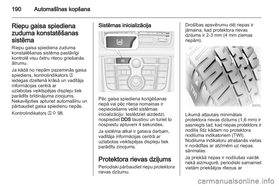 OPEL MERIVA 2012  Īpašnieka rokasgrāmata (in Latvian) 