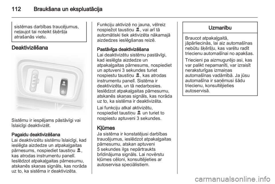 OPEL VIVARO 2013 Īpašnieka rokasgrāmata (in Latvian) OPEL VIVARO 2013 Īpašnieka rokasgrāmata (in Latvian)