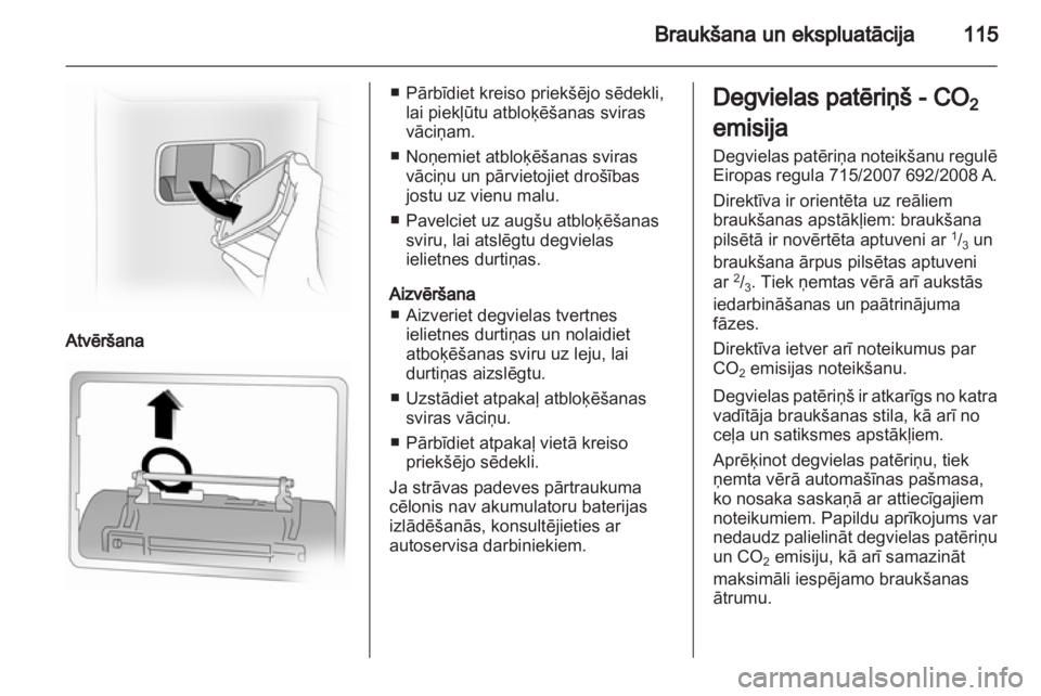 OPEL VIVARO 2013 Īpašnieka rokasgrāmata (in Latvian) OPEL VIVARO 2013 Īpašnieka rokasgrāmata (in Latvian)