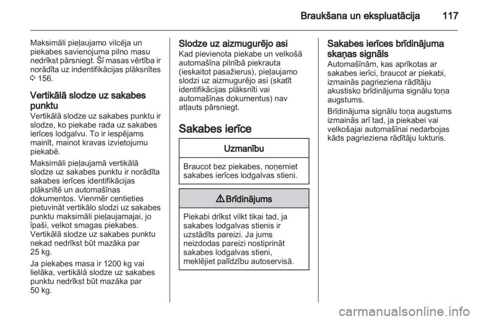 OPEL VIVARO 2013 Īpašnieka rokasgrāmata (in Latvian) OPEL VIVARO 2013 Īpašnieka rokasgrāmata (in Latvian)