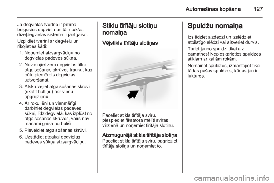 OPEL VIVARO 2013  Īpašnieka rokasgrāmata (in Latvian) 