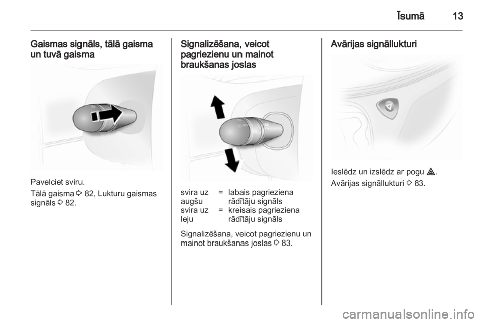 OPEL VIVARO 2013  Īpašnieka rokasgrāmata (in Latvian) 