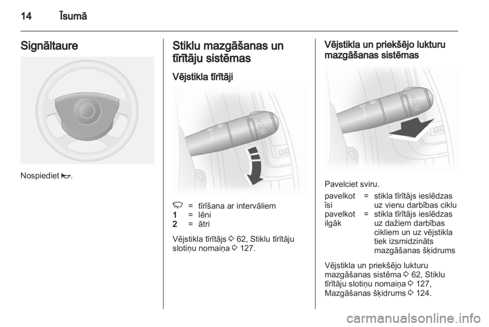 OPEL VIVARO 2013  Īpašnieka rokasgrāmata (in Latvian) 
