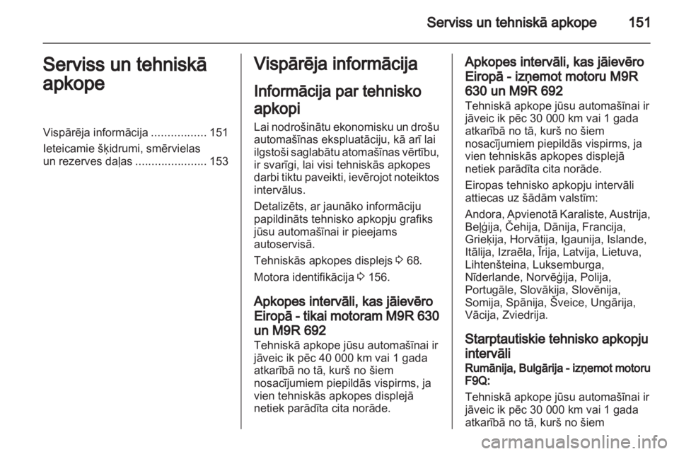 OPEL VIVARO 2013 Īpašnieka rokasgrāmata (in Latvian) OPEL VIVARO 2013 Īpašnieka rokasgrāmata (in Latvian)